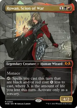 ~ Rowan, Scion of War (Borderless) ~ NM Foil ~ Wilds of Eldraine ~ MTG ~ - Image 1