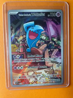Team Rocket's Wobbuffet 203 Sv: Scarlet & Violet Promo Cards Holo - Image 1