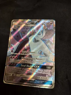 Pokemon Toxapex GX Full Art 136/145 SM Guardians Rising Ultra Rare Holo Card - Image 3