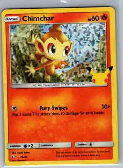 Chimchar - 12/25 McDonald's 25th Anniversary Promos - Pokemon Card - NM - Image 1