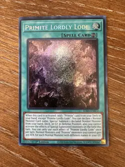 Primite Lordly Lode RA05-EN072 1st Edition Secret Rare Yu-Gi-Oh! Card NM/M - Image 1