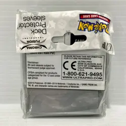 Grookey Grass 2020 Pokemon Card Sleeves - 65 Pack - Ultra Pro - Brand New - Image 2