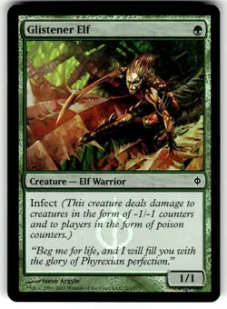 Glistener Elf New Phyrexia Foil MTG NM - Image 1