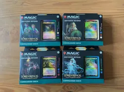 Magic the Gathering Commander Deck Lord of the Rings All 4 Sets - Image 1