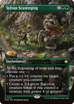 Sylvan Scavenging (Borderless) [Foundations] Magic MTG - Image 1