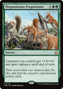 Preposterous Proportions [Foundations] Magic MTG - Image 1