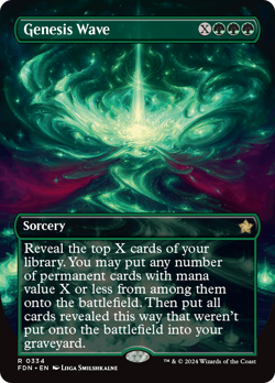 Genesis Wave (Borderless) [Foundations] Magic MTG - Image 1
