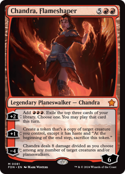 Chandra, Flameshaper [Foundations] Magic MTG - Image 1