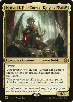 [MTG] Korvold, Fae-Cursed King (329) (ELD) NM - Image 1