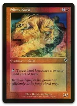 Slimy Kavu #170 (Foil) (LP) Invasion INV Magic MTG - Image 1