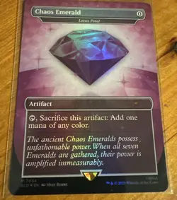 MTG Chaos Emerald (7034) Purple - Lotus Petal - Sonic Secret Lair NM - Image 1
