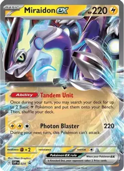 Miraidon ex 028 Holo Promo Scarlet & Violet Promo Pokemon NM/M - Image 4