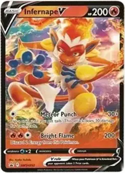 Infernape V SWSH252 Holo Promo Sword & Shield Promo Pokemon NM/M - Image 4