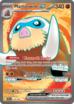 Mamoswine ex 174/159 Ultra Rare Journey Together Pokemon NM/M - Image 4