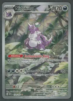 Pokemon TCG Mew SV: Scarlet & Violet 151 Nidoking 174/165 Illustration Rare NM - Image 1