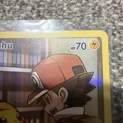 FULL ART Pikachu (Ash Art) SECRET RARE 241/236 Pokemon Cosmic Eclipse Holo - MP - Image 3