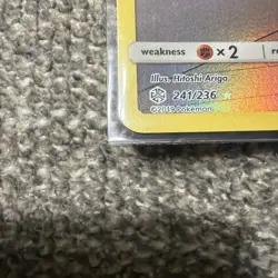 FULL ART Pikachu (Ash Art) SECRET RARE 241/236 Pokemon Cosmic Eclipse Holo - MP - Image 5