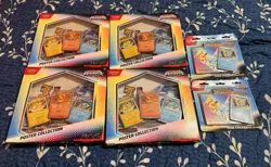 Pokemon TCG Prismatic Evolutions: 4 Poster Collection boxes & 2 Tech Sticker - Image 1