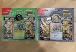 2 Pokemon TCG ME2.5 Ascended Heroes 2-Pack Blister Bundle Larry Erika Sealed New - Image 1