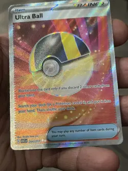 Pokemon TCG Ultra Ball AH 264/217 Full Art Trainer Item Holo English 2026 NM - Image 3