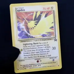 Pokemon Zapdos Promo 23 Black Star WOTC Vintage Holo LP - Image 3