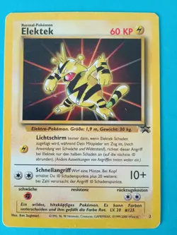 Pokemon Karte Elektek Black Star Promo Nr. 2 – Deutsch – Near Mint / Excellent - Image 1