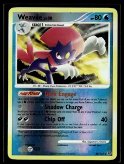 Weavile 40/132 Secret Wonders Reverse Holo Rare Pokemon - Image 1