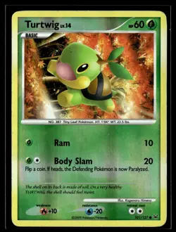 Turtwig 101/127 Platinum Reverse Holo Common Pokemon - Image 1
