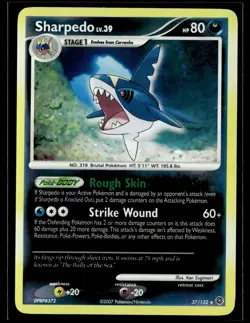 Sharpedo 37/132 Secret Wonders Reverse Holo Rare Pokemon - Image 1
