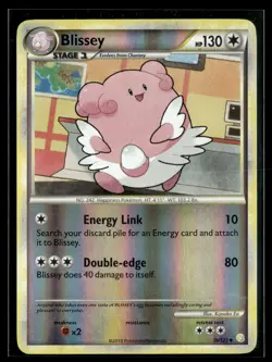 Blissey 36/123 HeartGold & SoulSilver Reverse Holo Uncommon Pokemon - Image 1