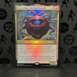 Karazikar, the Eye Tyrant -Foil MTG Commander 2021 Forgotten Realms LP - Image 3