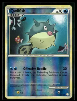 Qwilfish 50/123 HeartGold & SoulSilver Reverse Holo Uncommon Pokemon - Image 1