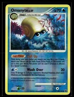 Omanyte 69/100 Majestic Dawn Reverse Holo Common Pokemon - Image 1