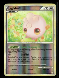 Igglybuff 44/123 HeartGold & SoulSilver Reverse Holo Uncommon Pokemon - Image 1
