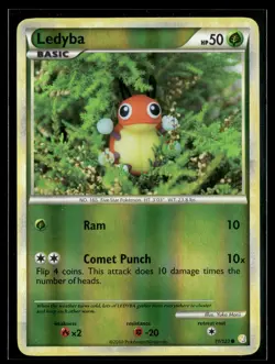 Ledyba 71/123 HeartGold & SoulSilver Reverse Holo Common Pokemon - Image 1