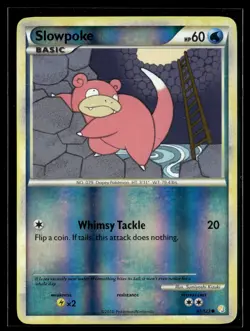 Slowpoke 81/123 HeartGold & SoulSilver Reverse Holo Common Pokemon - Image 1
