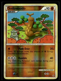 Sudowoodo 9/95 HGSS Unleashed Reverse Holo Rare Holo Pokemon - Image 1