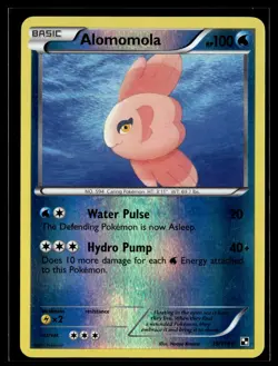 Alomomola 39/114 Black & White Reverse Holo Rare Pokemon - Image 1