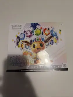 Pokemon Prismatic Evolutions ETB Eevee English Factory Sealed (Slight Damage) - Image 1