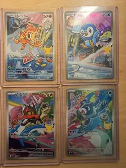 Pokemon First Partner Illustration Collection Series 1, Gen 4 and 7 Starters - Image 3