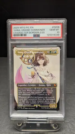 2025 MTG Final Fantasy Tifa Yuna Y'shtola Borderless Sequential Serial PSA 10 - Image 3