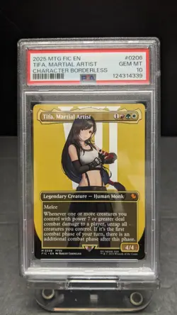 2025 MTG Final Fantasy Tifa Yuna Y'shtola Borderless Sequential Serial PSA 10 - Image 4