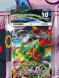 Pokemon TCG - Rayquaza VMAX 101/159 - Crown Zenith - Graded - ACE 10 - Image 2