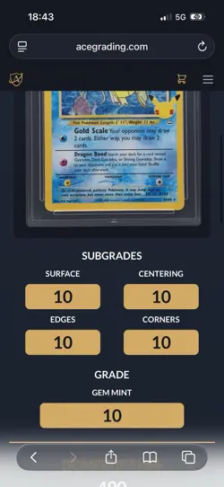Pokemon Celebrations Shining Magikarp & Dark Gyarados Sequential ACE 10 PERFECT! - Image 3