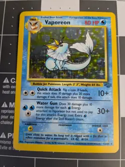 1999 Pokemon Jungle Holo Vaporeon 12/64 NM - Image 1