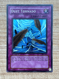 Dust Tornado Yugioh PSV-011 1st Edition Holo Super Rare - Near Mint - Image 1