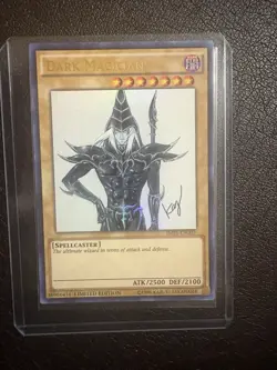 Yu-Gi-Oh! Dark Magician JMPS-EN003 Shonen Jump Ultra Rare Autographed Konami - Image 1