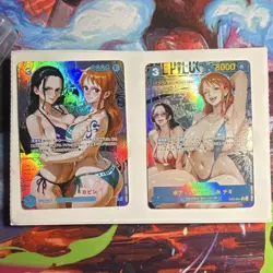 Nico Robin and Nami Anime Waifu Card - Image 1