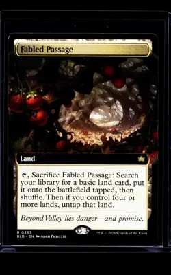 2024 MTG Magic the Gathering BLB Bloomburrow Extended Art #367 Fabled Passage - Image 1