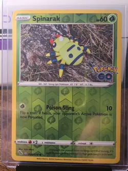Spinarak Peelable Ditto 006/078 Reverse Holographic Rare Pokemon Go Card TCG NM - Image 1